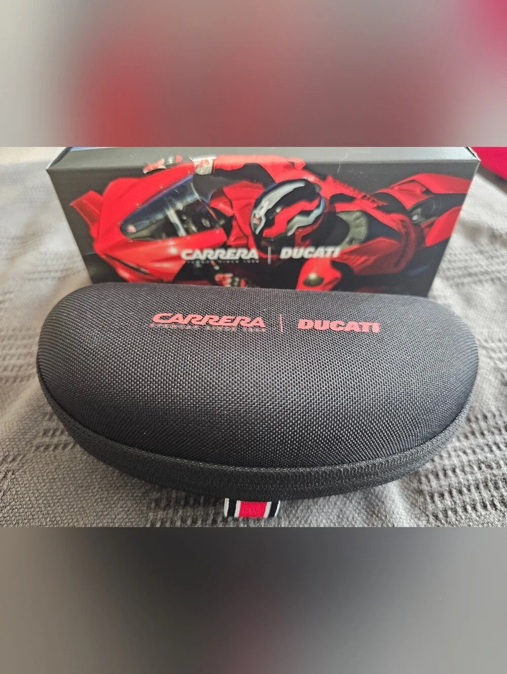 Carrera x Ducati Black Accessory Case - Red Logo